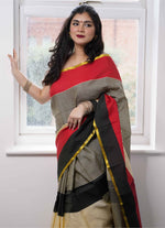 Load image into Gallery viewer, Semi Silk Saree in trio colour combo
