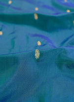 Load image into Gallery viewer, Peacock blue with Paithani Border
