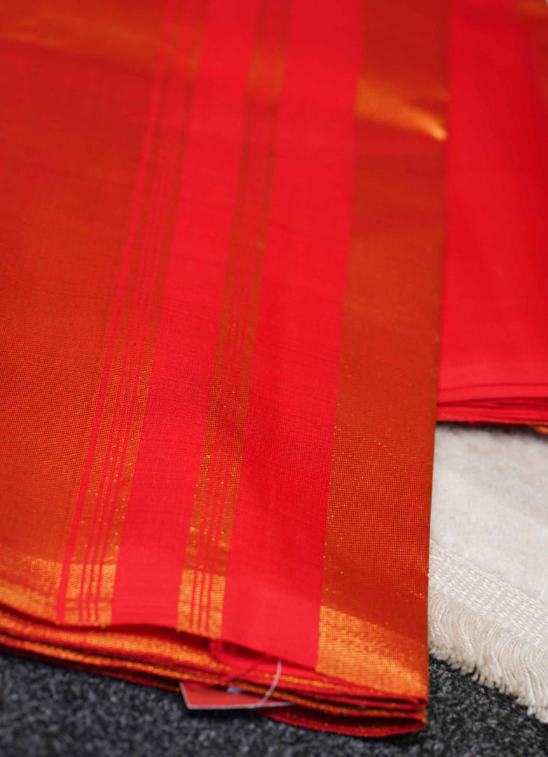 Red pure silk kanjipuram saree