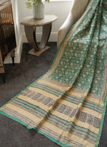 Load image into Gallery viewer, Light Green Printed Saree
