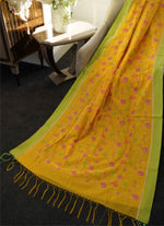 Load image into Gallery viewer, Banarasi embroidery half silk saree
