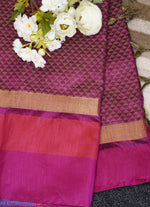 Load image into Gallery viewer, Banarasi half silk saree
