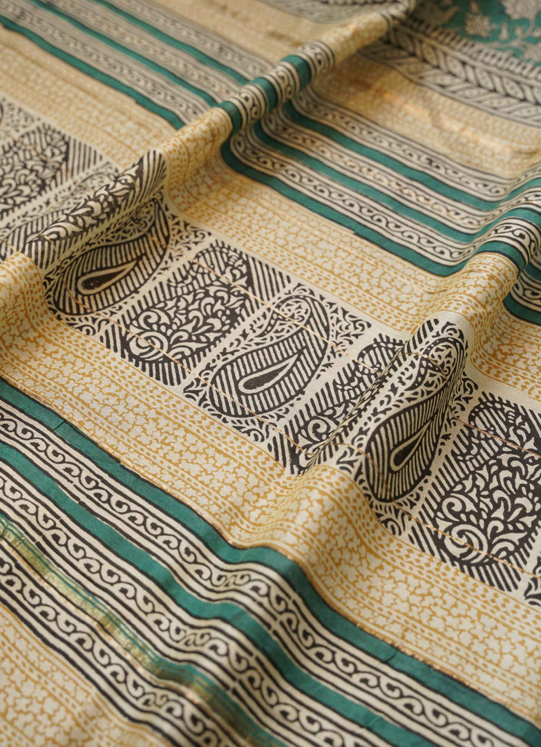 Light Green Printed Saree