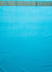 Khaddi Georgette Saree in Firoja and Copper