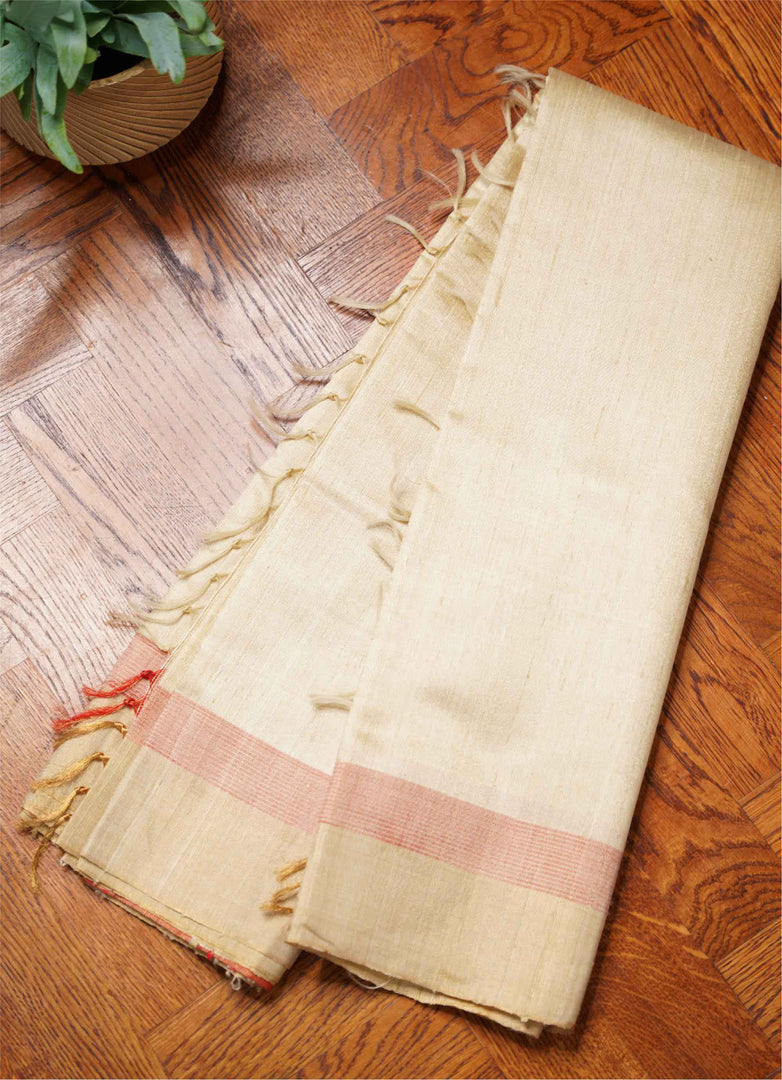 Tassar silk saree