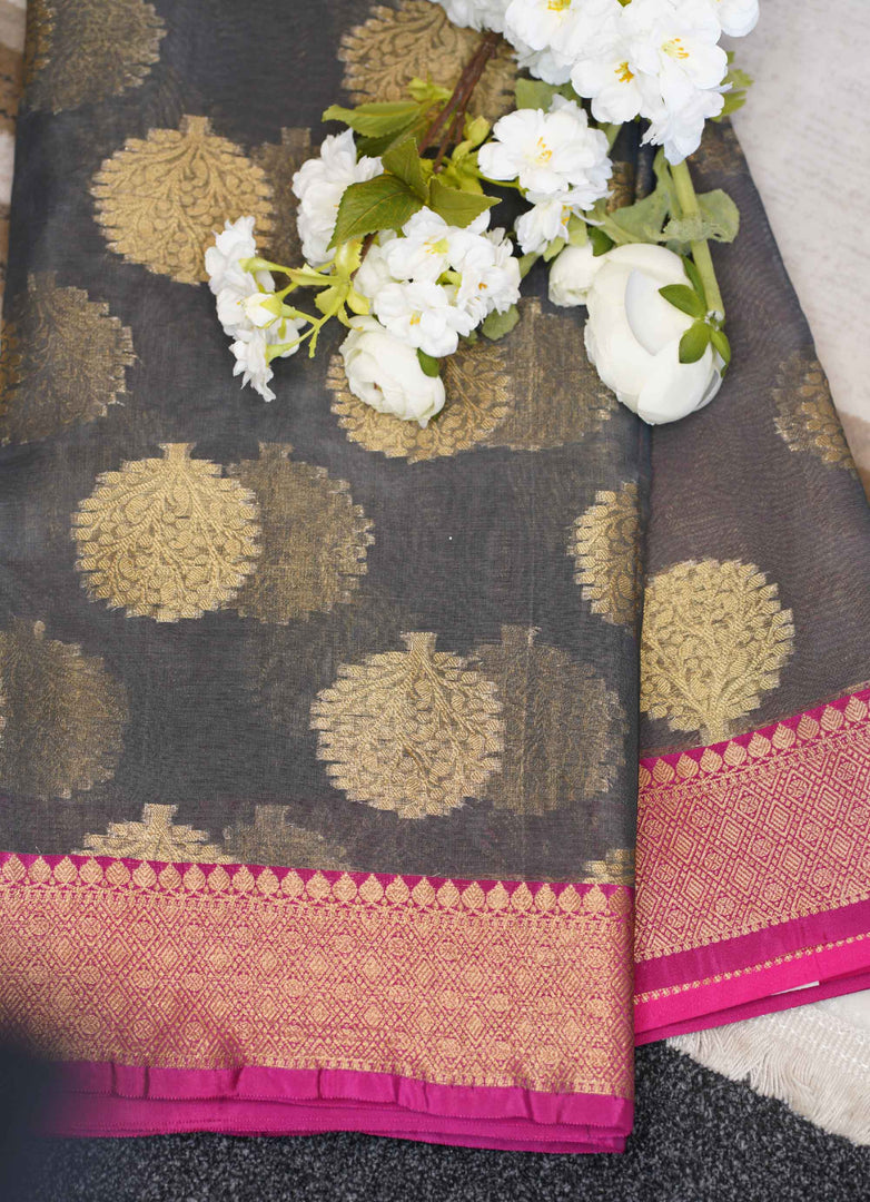 Banarasi organza saree