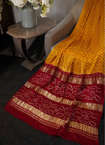 Load image into Gallery viewer, Basanti and red Modal silk saree
