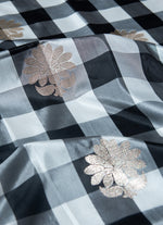 Load image into Gallery viewer, Exclusive Chequered Banarasi silk saree in Kadwa Weave
