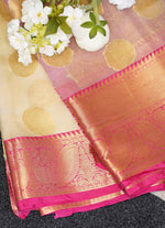 Load image into Gallery viewer, Organza saree with Kanjipuram border
