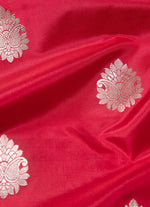 Load image into Gallery viewer, Red and Fusia pink silk saree from Banaras
