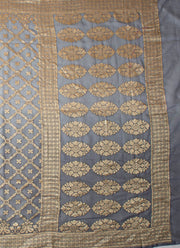 Khadi Georgette Saree in Ash