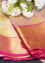 Load image into Gallery viewer, Organza saree with Kanjipuram border
