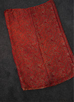 Load image into Gallery viewer, Ajrakh block printed gajji silk saree
