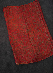 Ajrakh block printed gajji silk saree