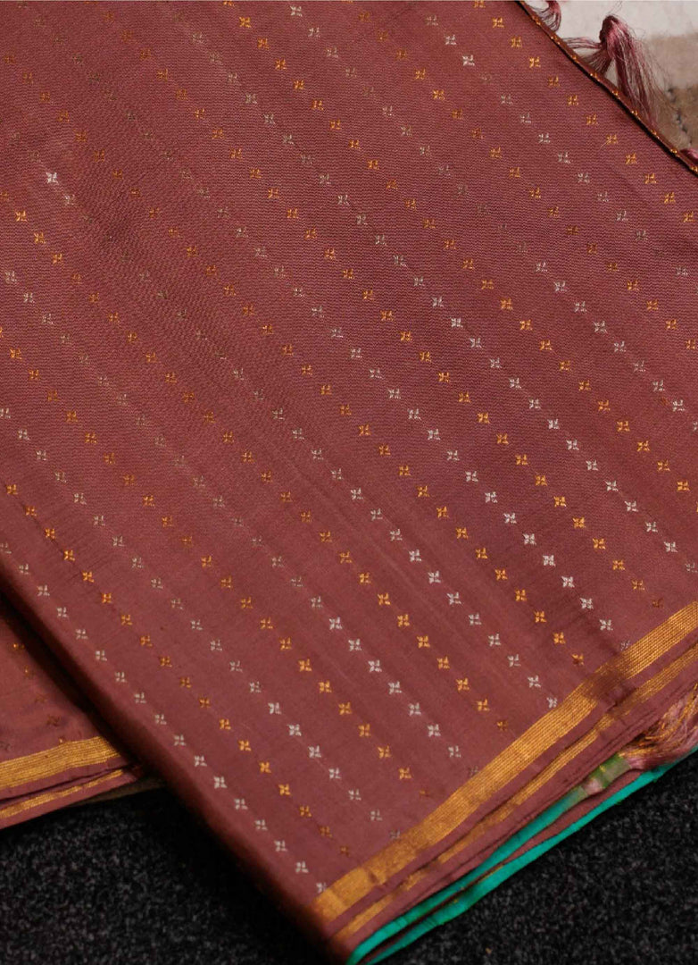 Borderless kanjivaram silk saree