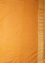 Load image into Gallery viewer, Khadi Georgette Saree in Kesar
