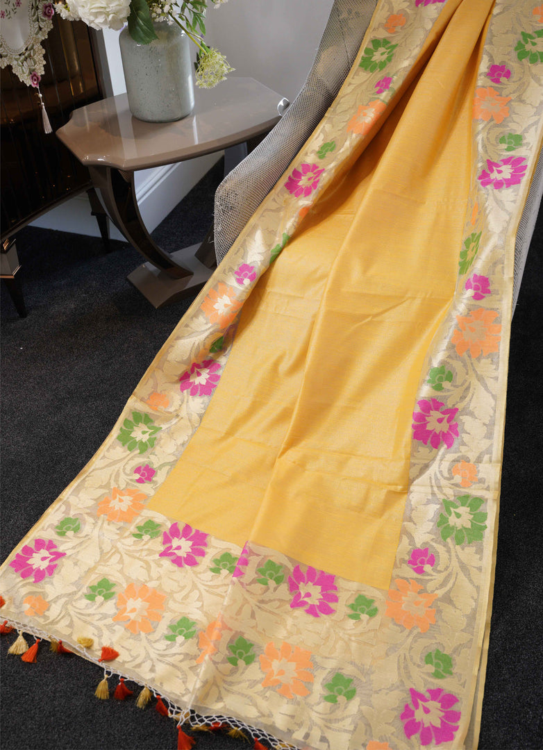 Banarasi jute silk saree