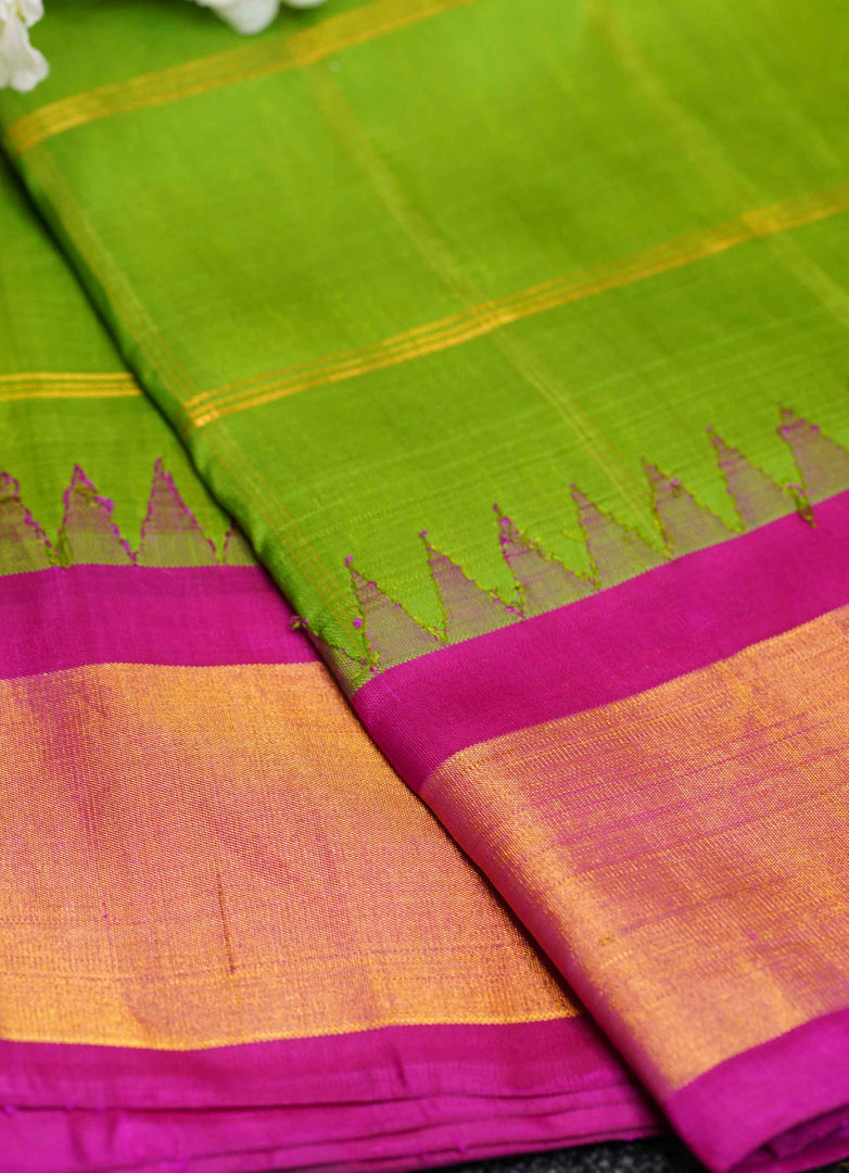 Chequerd Gadwal silk saree