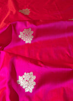 Load image into Gallery viewer, Exclusive Kadawa weaves Banarasi Silk Saree in Fuchia Pink
