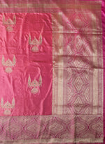 Load image into Gallery viewer, Banarasi Silk Saree in Pink for special occassions
