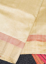 Load image into Gallery viewer, Cream Raw silk saree
