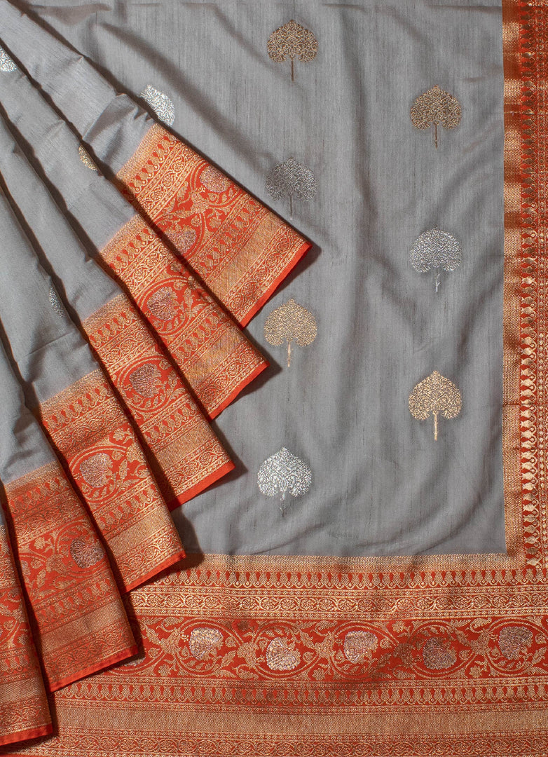 Kadwa weave Banarasi silk saree