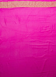 Dual Shade Khadi Georgette Saree  in Orange and Pink