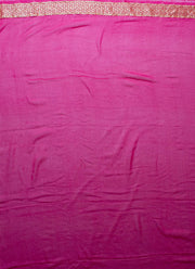 All over weave Khadi Georgette Saree in Magenta