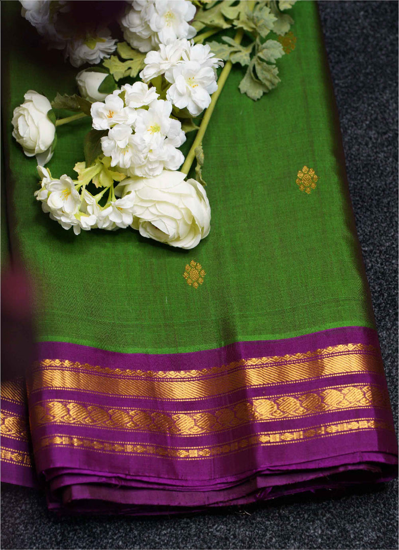 Half silk Gadwal saree