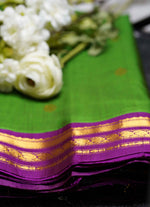 Load image into Gallery viewer, Half silk Gadwal saree
