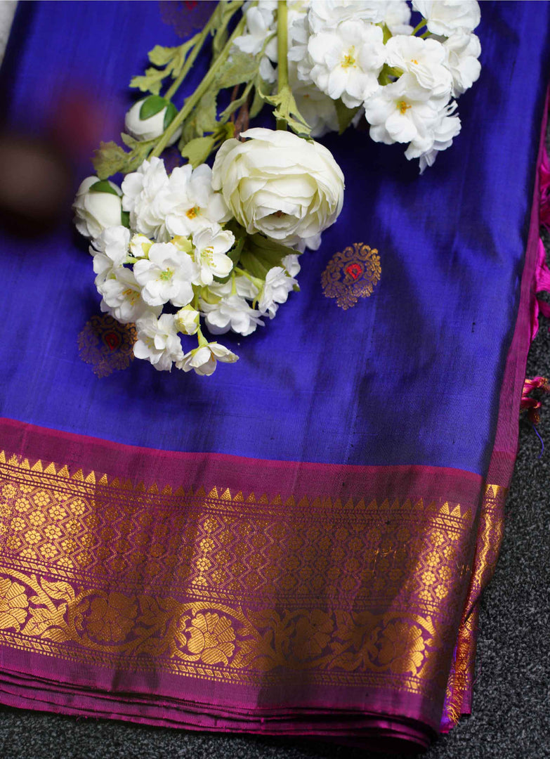 Gadwal slik saree with Kanjivaram border