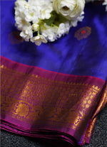 Load image into Gallery viewer, Gadwal slik saree with Kanjivaram border
