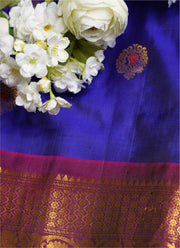 Gadwal slik saree with Kanjivaram border