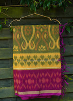 Load image into Gallery viewer, Hand woven Ponchompalli Ikkat Cotton Silk Saree
