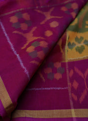 Hand woven Ponchompalli Ikkat Cotton Silk Saree