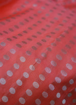 Load image into Gallery viewer, Border less Peach colour Kanjivaram soft Silk Saree
